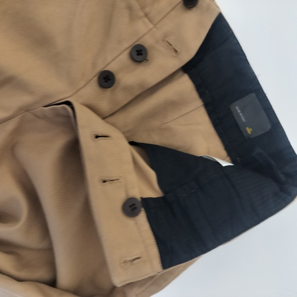 Fendi Women's Tan Khaki Cotton Trousers Button Fly Made in Italy Size 46 - Picture 13 of 13